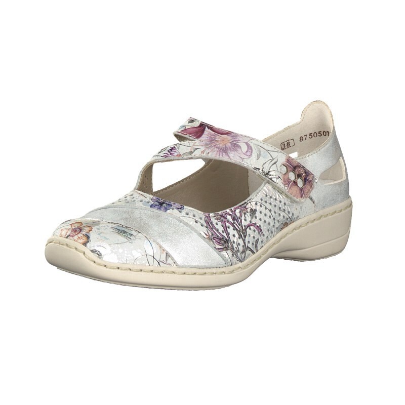 Slip On Rieker 41346-90 Para Mulher - Multicoloridas